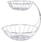 Design delights - Alzata per frutta a 2 piani, portafrutta in metallo, 24 cm, portapane
