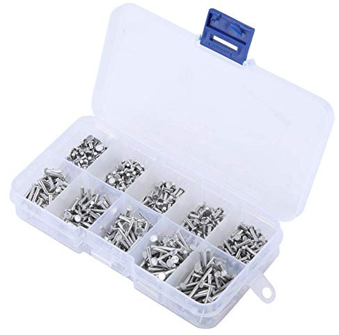Solid nit, 500st Aluminium Flat Head Nitar M2 3mm 4mm 5mm 6mm 8mm10mm 12mm 14mm 16mm 18mm Flat Head Solid Rivet, with Plastic Box