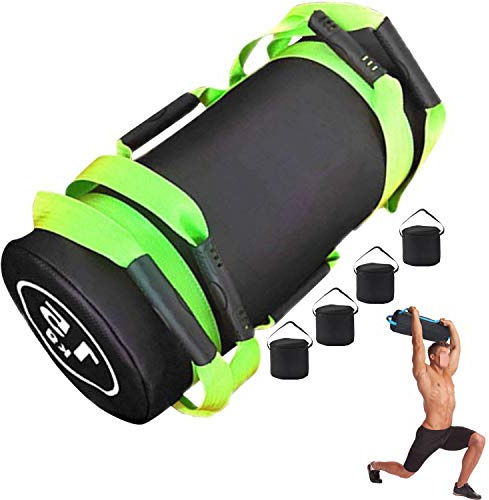 YZBBSH Boxsack 15kg, Grün, Sandsack für Gewichtheben Training, PUNCHING_BAG, L, KUNSTLEDER, Adult