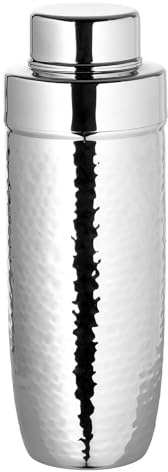 Fink Cocktailshaker 24 cm gehämmerter Edelstahl - ideal zum Mixen von Cocktails