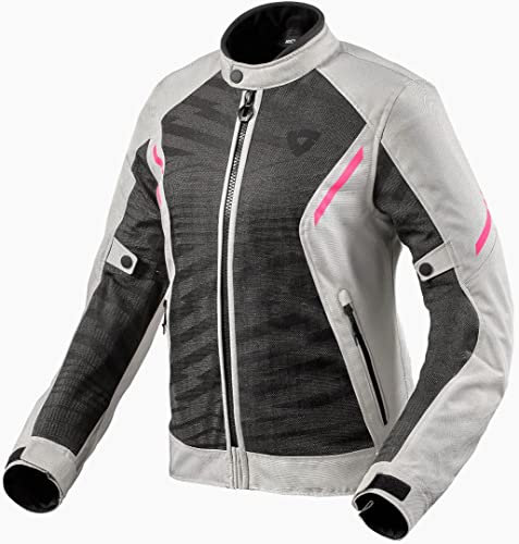 Revit Torque 2 H2O Veste de moto imperméable pour femme, noir/gris clair, 40