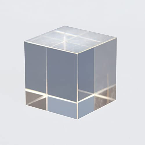 Jauhmui Würfel Prisma Cube Optisches Glas für Physik Unterricht, Dekoration(40mm)