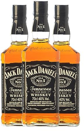 Bourbon Jack Daniel's Old No. 7 70 cl (Caja de 3 Botellas de 70 cl)