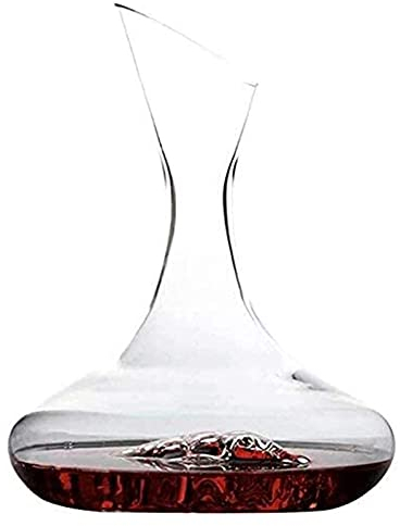 Aioneer Decantador de Vidrio, decantador de Whisky, decantador de Vino, Cristal, Vino, decantador de Vino Tinto, Petaca, Separador de Vino rápido