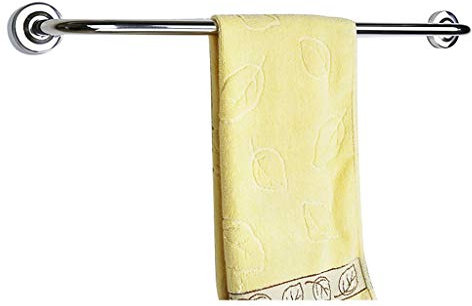 Generisch handtuchständer Wäscheständer aus Edelstahl mit Duschstange fürs Badezimmer und Handtuchhalter zur Wandmontage 100 cm