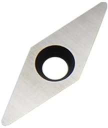 MNUPL 1PC Woodturning Carbide Insert Cutter Hollower Rougher Detailer Knives Replacement For Wood Turning Tools Turner Lathe Machine(C-1PC Diamond R08)