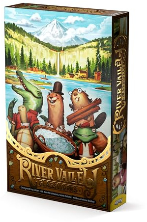 ALLPLAY - River Valley Glassworks Deluxe Edition Brettspiel für Familien und Erwachsene - Gemütliches und dennoch intelligentes Zeichenspiel - bunte, taktile Teile - Punkträtsel - 1 bis 5
