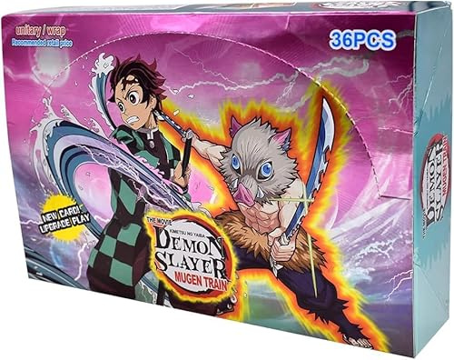 HYMBCFW Demonnslayer Anime Carte Collezionabili, 180 Pezzi Demonnslayer Carte Bambini Carte Collezionabili Set di Carte da Collezione Giochi di Anime Cards per Fan Bambini Adolescenti e Adulti
