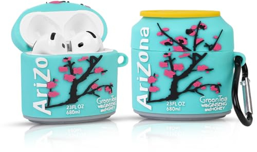 Silikon Hülle für AirPods 4 Drahtlose Ohrhörer(2024), XMBYGY Niedlich Aufladung Stoßfeste schützende Kopfhörer Abdeckung mit Schlüsselbund für AirPods 4th Erzeugung Ohrhörer