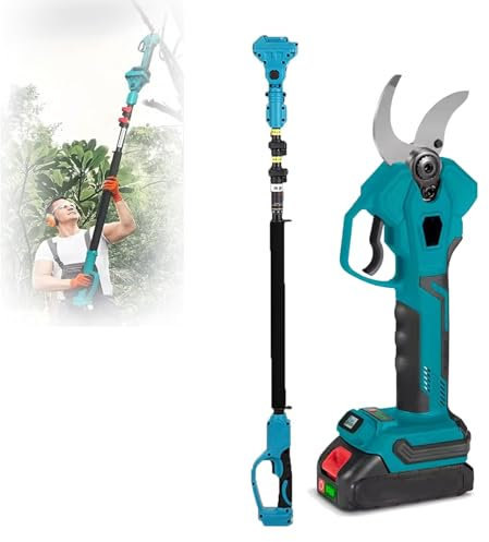 vanenferse Forbici Potatura a Batteria 40 Mm, Motosega a Batteria Elettriche con 4000mAh Batterie al Display E LCD Display, Forbici Potatura Telescopica Professionali per Attrezzi Giardinaggio