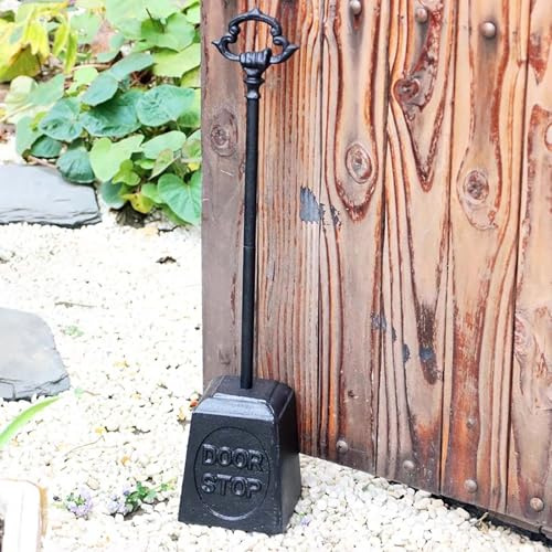 Butée de Porte丨Cale de Porte Butée De Porte Lourde 100% Fonte avec Poignée, Butée De Porte Portable pour Bas De Porte, Butée De Porte Lestée (3,2 Kg)