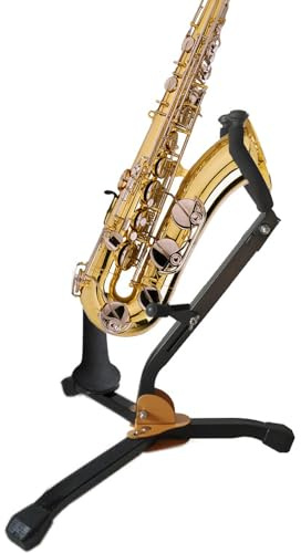 Zusammenklappbarer Saxophonständer, Stativ, Boden, Alt, Tenor, Saxophonständer, verstellbarer Saiteninstrumenten-Halter, einfach zu bedienen