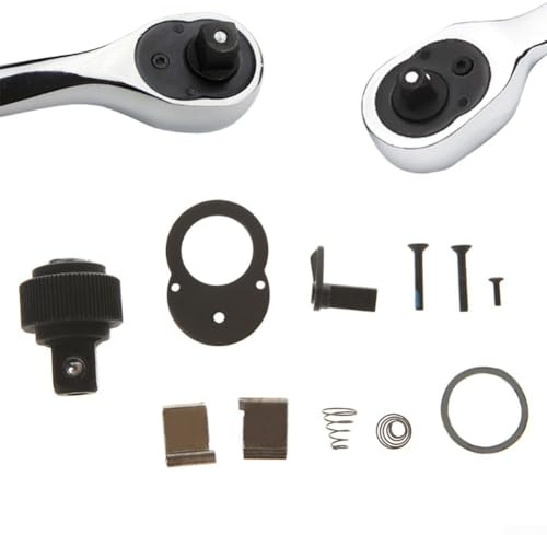 Lastdaytime Kit de reparación de llave de trinquete resistente con opciones de enchufe para mecánicos (M)