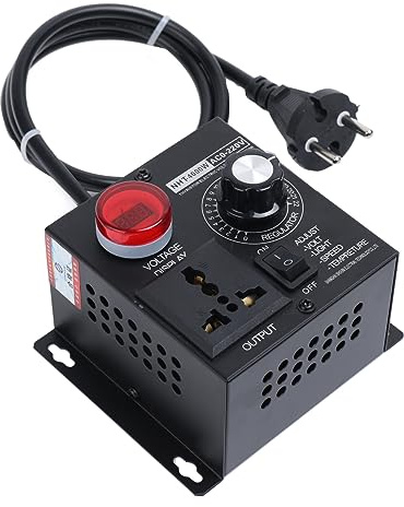 Regulateur De Tension, Variateur de Vitesse Transformateur Variable pour Moteur Régulateur de Tension 220v Stabilisateur de Tension Variateur de Vitesse