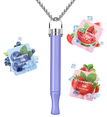 Herramientas Para Dejar De Fumar, CARITATE Verstellbare Collar Dejar de Fumar Ajustable Resistencia sin Nicotina con Fruta Filtro de Sabor