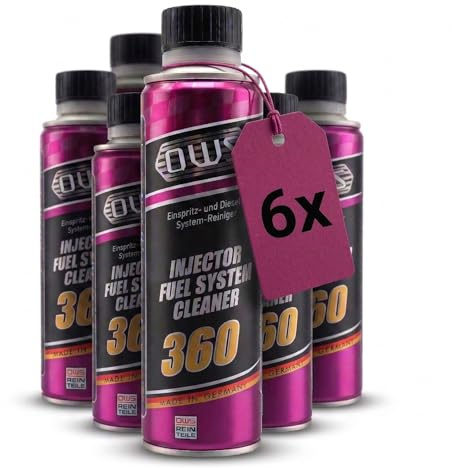 OWS 360 Einspritz- & Dieselsystem Reiniger 6x300ml | Entfernt Ablagerungen an Düsen & Injektoren | Verbessert Verbrennung, Motorlauf & Startverhalten | Für Diesel & Fahrzeuge mit Kat