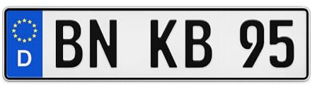 Kfz Kennzeichen | DIN Zertifiziert | 520x110 mm | Für Auto, Fahrradträger & Anhänger | Offizielles Nummernschild | 1–3 Stück Von den Kennzeichen Brüder