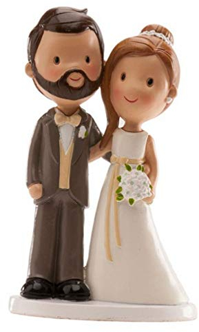 dekora Sposini per Torta Matrimonio, Resina, Multicolore, Old Fashion