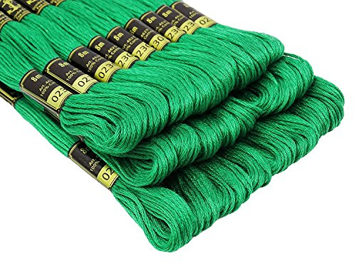 Anchor – Grün (0230) – Desi Hawker – Set aus Baumwolle, 6-lagig, Garnknäuel, Kreuzstich, Stickerei, Strickgarn