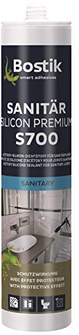 Bostik S700 Sanitärsilicon Premium zementgrau 300ml Kartusche 1K Silikon Dichtstoff