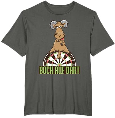 Dartspieler Darten Dartpfeile Dartscheibe Bock auf Dart T-Shirt