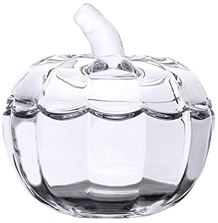 Bonbonglas mit Deckel Glasdose Süßigkeiten Glas Vorratsdosen Halloween Kürbis Deko Gewürzgläser Vorratsbehälter Glasbehälter für Tee Gewürz Lebensmittel Schmuck Aufbewahrung