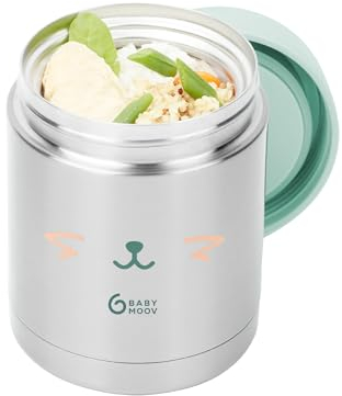 Babymoov Boîte isotherme EAT'S ISY avec double paroi Inox, 350ml - 100% hermétique - Facile à nettoyer et à emporter
