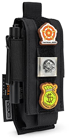 TACTICAL GEEK EXT8 EDC-Gürtel-Organizer, Molle-Multitool-Scheide, EDC-Taschen-Organizer für Rucksack, kleine Werkzeug-Organizer-Tasche, Zubehör für den täglichen Gebrauch, Schwarz