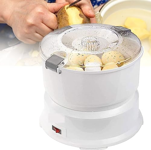 JINTAOMA MáQuina Peladora De Papas EléCtrica, Secadora De Vegetales, MáQuina Peladora AutomáTica De Papas, MáQuina Giratoria AutomáTica para Ensaladas Y Herramienta para Pelar Vegetales RáPidamente