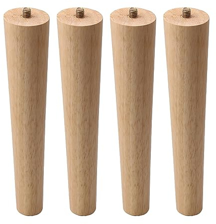 4pcs Wood Furniture Legs Couch Legs Modern Style Solid Wood Replacement Furniture Feet for Bed Cabinet Couch Cupboard