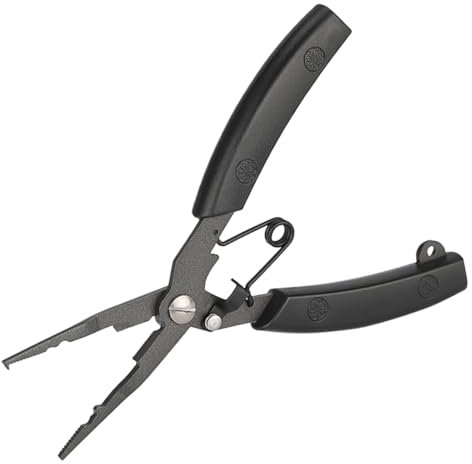 Fishing Pliers, Saltwater Resistant Teflon Coated Split Ring Pliers, Fish Hook Remover, Corrosion Resistance Fly Fishing Pliers, Fishing Gear Gifts for Men
