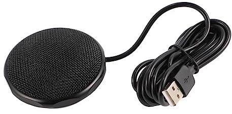 CAXUSD 360grado Microfono Omnidirizionale Usb Per Sala Conferenze Microfono Per Videoconferenza Compatibile Windows Condensatore Per Riunioni Online e Videogiochi Su Laptop e Computer Des