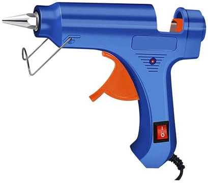 Pistola per colla a caldo da 20 W con stick di colla Mini pistole industriali Strumento per la temperatura del calore termoelettrico con bastoncini da 7 * 100 mm (Colore : with 20pcs Sticks)