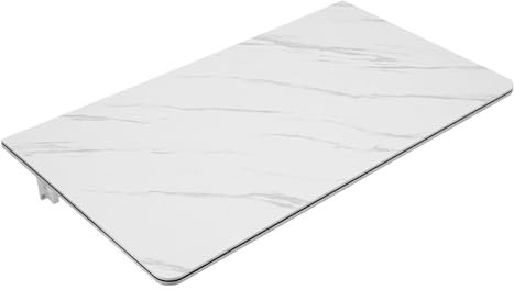 Loohacp fällbart väggbord, matbord, laptbord platsbesparande med hållare, litet väggbord för kök, balkong utomhus, 90 x 50 cm, vitt