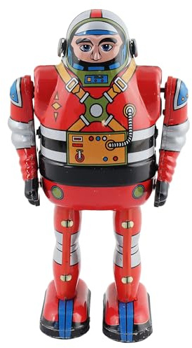 Freak Scene Robot - astronaut - red - tin robot