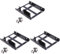 Haopeuk 3X Double Layer SSD Metal Frame 2.5 to 3.5 Internal Mounting Computer SSD Hard Drive Converter Adapter Bracket