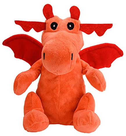 welliebellies® Wärmekuscheltier | groß | Drache | herausnehmbare Bio-Hirse-Füllung | im Ofen oder in der Mikrowelle erwärmen | bis zu 90 min Wärme