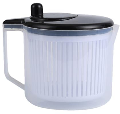 Centrifuga per insalata piccola, centrifuga per frutta con manico, ciotola multifunzionale per lavare frutta e verdura, centrifuga per frutta e verdura, centrifuga manuale per frutta e verdura