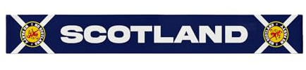 BRITISH MADE GIFTS Scotland - WC 2026 - Knitted Eyelet Football Scarf
