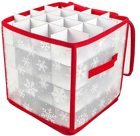 Weihnachtsschmuck Aufbewahrungsbox Faltbar Mit Reißverschluss 36 Fächer