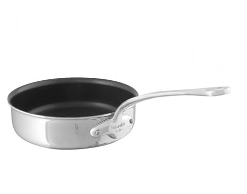 Mauviel M'COOK 5-lagige Edelstahl-Sautépfanne mit Antihaftbeschichtung, mit Griff aus gegossenem Edelstahl, 3,2 l