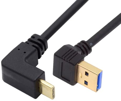 chenyang USB 3.1 Typ C USB-C 90 Grad nach oben abgewinkeltes A-Stecker-Datenkabel für Tablet-Handys (100 cm) Typ 05
