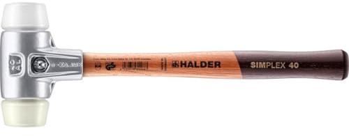 SIMPLEX-Schonhammer, Superplastik/Nylon; mit Aluminiumgehäuse und hochwertigem Holzstiel | D=40 mm | 3178.040