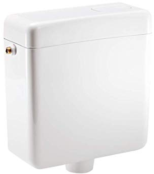 SANIT Cassetta di scarico junior (6L) sospesa in profondità con valvola angolare, colore: bianco