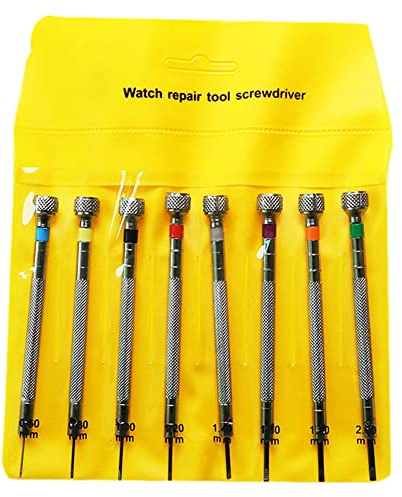 8PCS Voir L'Outil De Réparation De Tournevis Micro Tournevis De Précision Ensemble Montre Lunettes Bijoux De Réparation Kits D'Outils