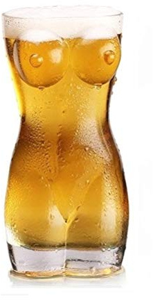BovoYa Boccale di Birra Bicchiere di Birra Sexy Corpo di Donna Creativo Forma del Corpo Bicchiere di Birra Birra per Donna e Uomo