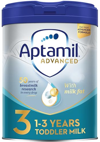 Aptamil Advanced 3 Toddler Baby Milk Powder Formula, från 1 år, 800g, Förpackningen kan variera