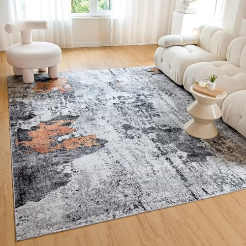 CHOSHOME Washable Rug Grey 80x150