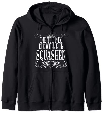 Squashspielerin lustiger Squash Spruch Squash Turnier Outfit Kapuzenjacke