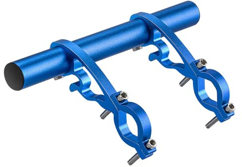 XBERSTAR Abrazadera de fibra de carbono súper larga para manillar de bicicleta, extensión negra GUB para manillar de bicicleta de carbono, doble soporte de abrazadera de montaje en barra de bicicleta